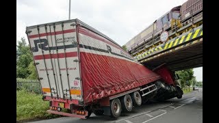 Trucks Hitting Bridges Compilation - Funny Fails Videos